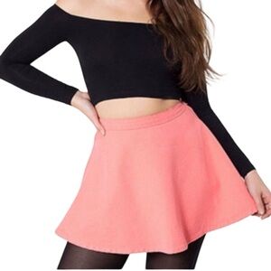 NWT American Apparel Lambskin Leather Circle Skirt